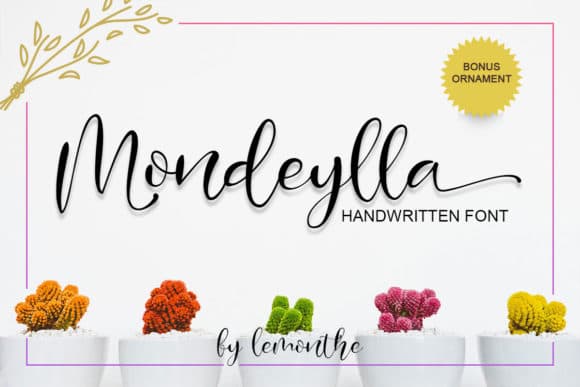 Mondeylla Calligraphy Font