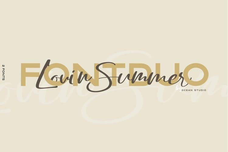 Lovin Summer Script Font