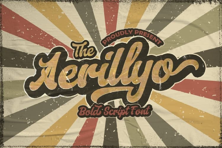 Aerillyo Retro Bold Script Font
