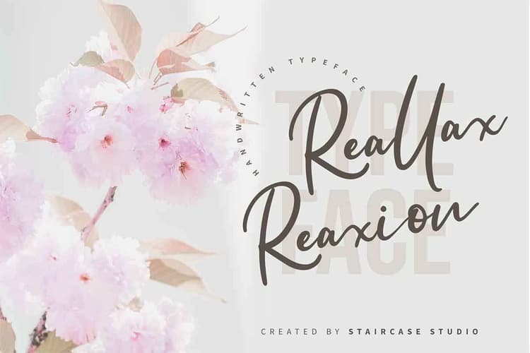 Reallax Reaxion Handwritten Font