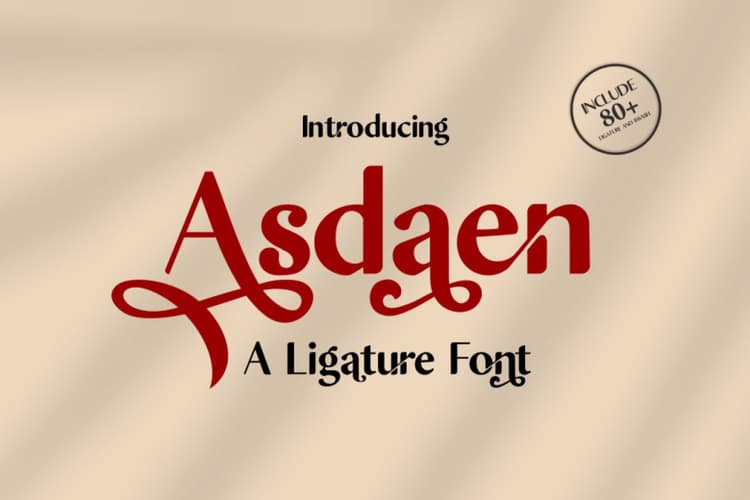 Asdaen Sans Serif Font