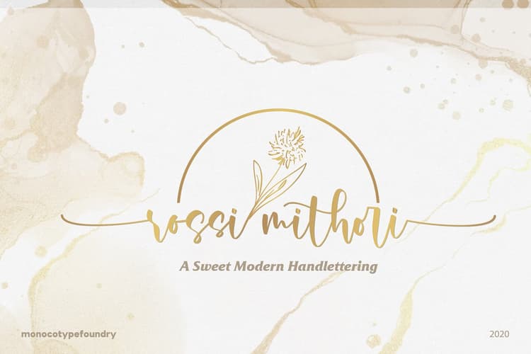 Rossi Mithori Calligraphy Script Font