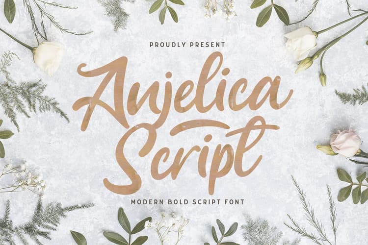 Anjelica Bold Script Font