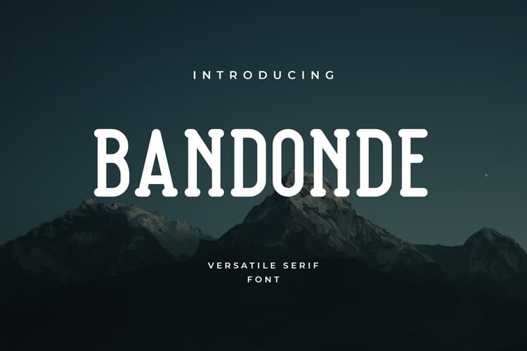 Bandonde Versatile Serif Font