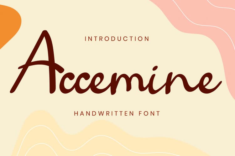 Accemine Handwritten Script Font