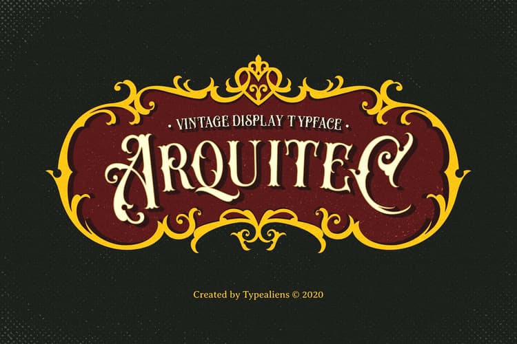 Arquitec Vintage Display Font