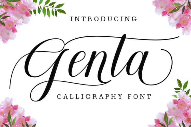 Genta Calligraphy Font