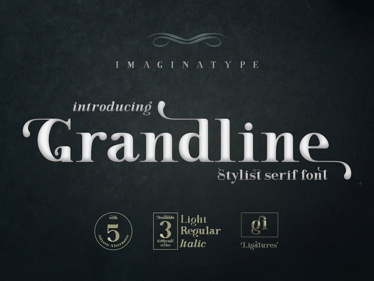 Grandline Stylist Serif Font