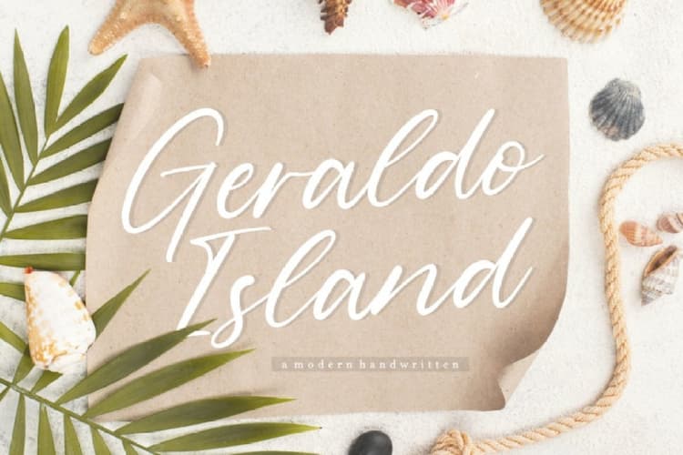 Geraldo Island Handwritten Font