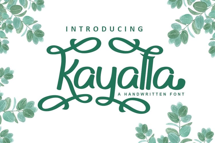 Kayalla Bold Calligraphy Script Font