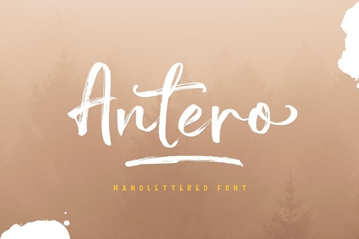 Antero Brush Font