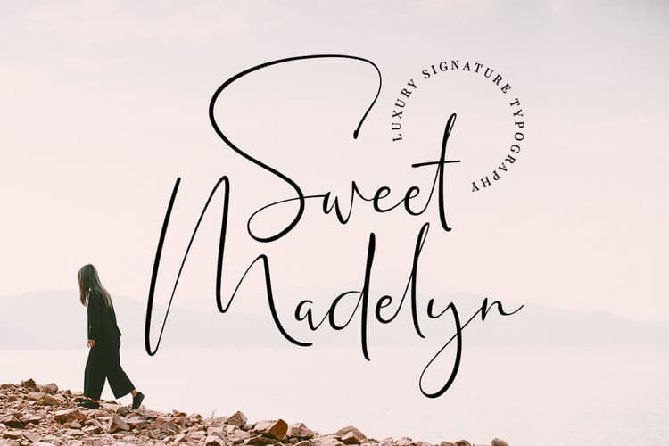 Sweet Madelyn Luxury Signature Font