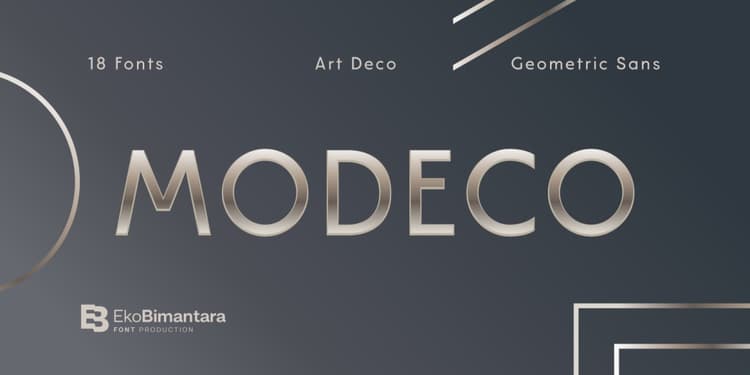 Modeco Sans Serif Font Family