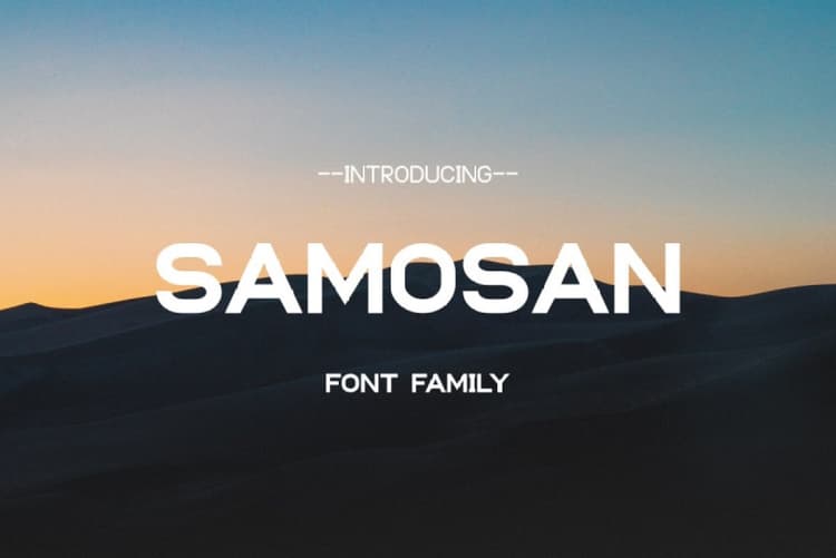 Samosan Sans Serif Font