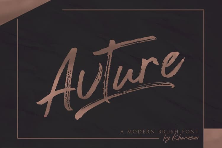 Avture Brush Script Font