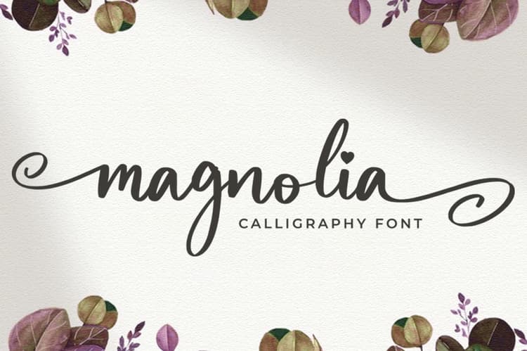 Magnolia Bold Calligraphy Script Font