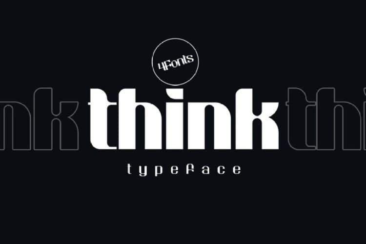 Think Sans Serif Typeface