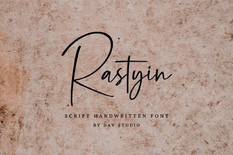 Rastyin Handwritten Script Font