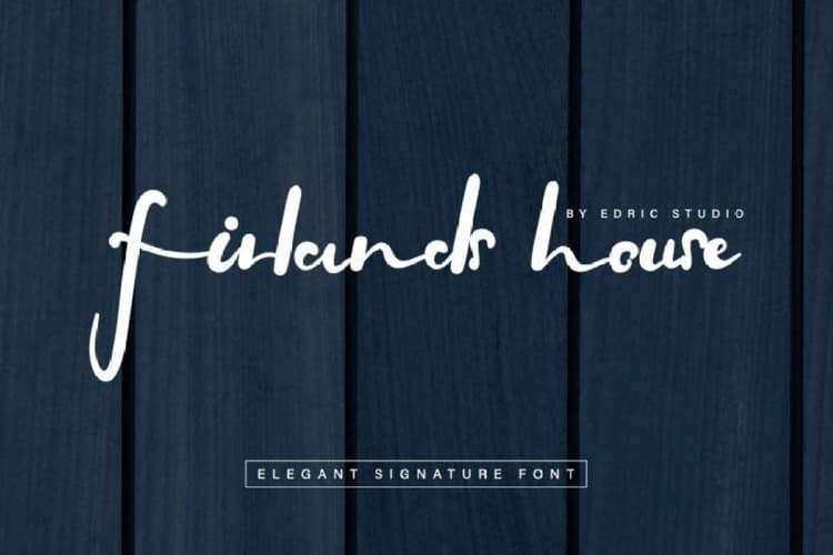 Firlands House Signature Script Font
