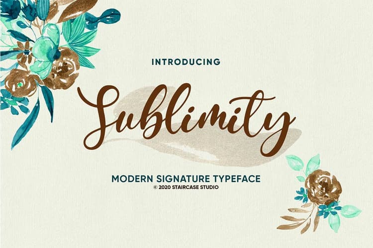 Sublimity Calligraphy Script Font