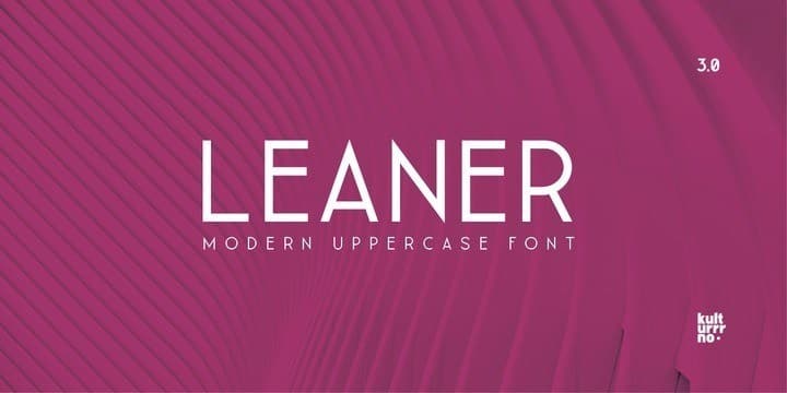 Leaner Sans Serif Font