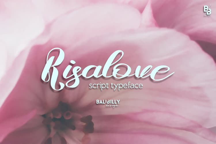 Risalove Calligraphy Script Font