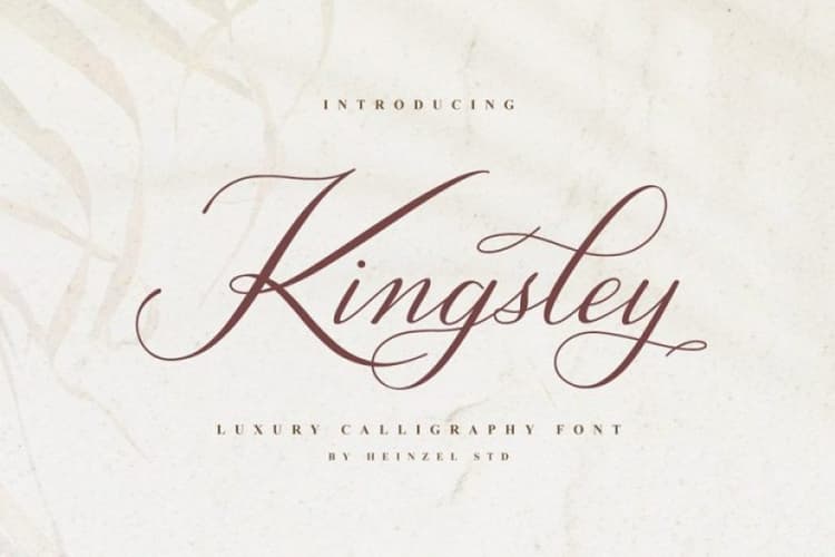 Kingsley Luxury Calligraphy Font