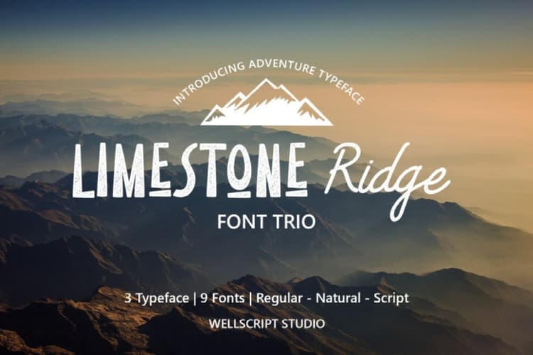 Limestone Ridge Display Sans Font Duo