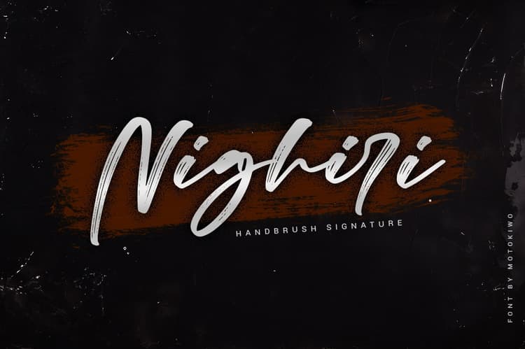 Nighiri Handbrush Script Font