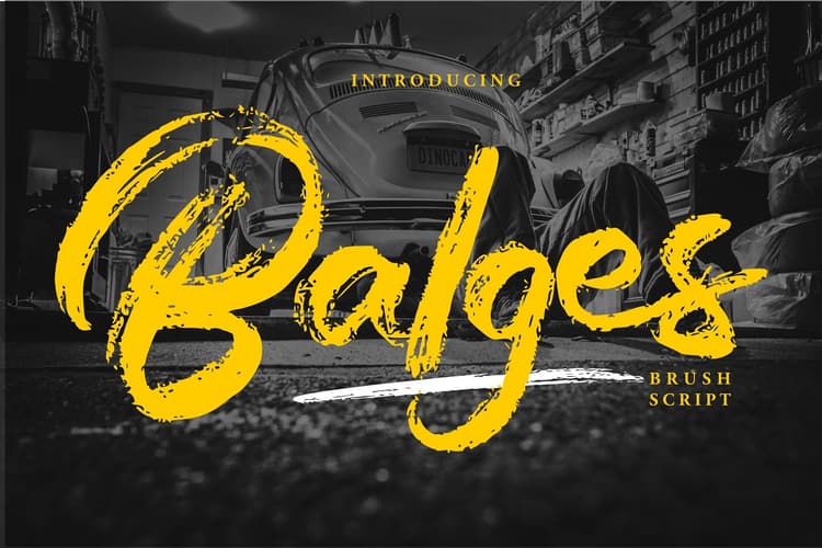 Balges Brush Script Font