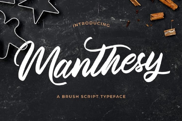 Manthesy Bold Script Font