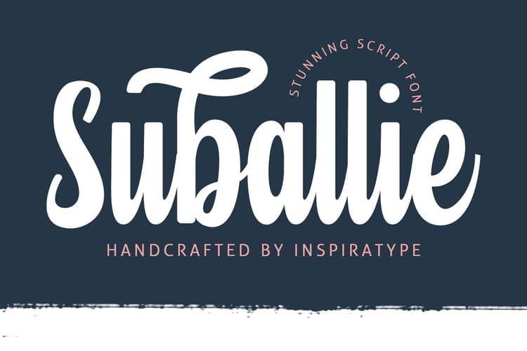 Suballie Bold Script Font
