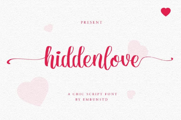 Hiddenlove Font