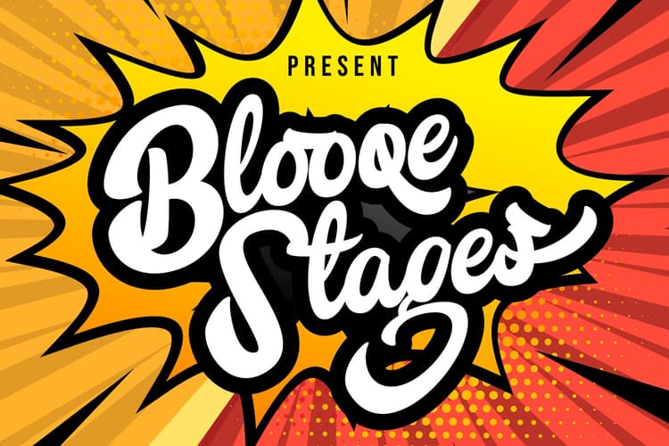 Blooqe Stages Bold Script Font