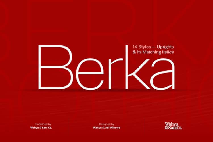 Berka Sans Serif Font
