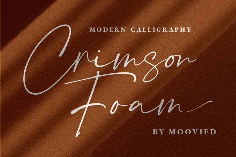 Crimson Foam Handwritten Script Font