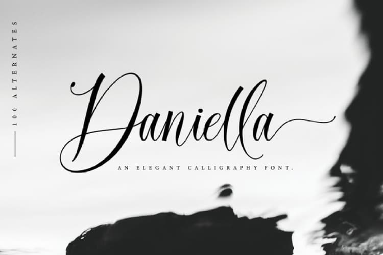 Daniella Calligraphy Script Font