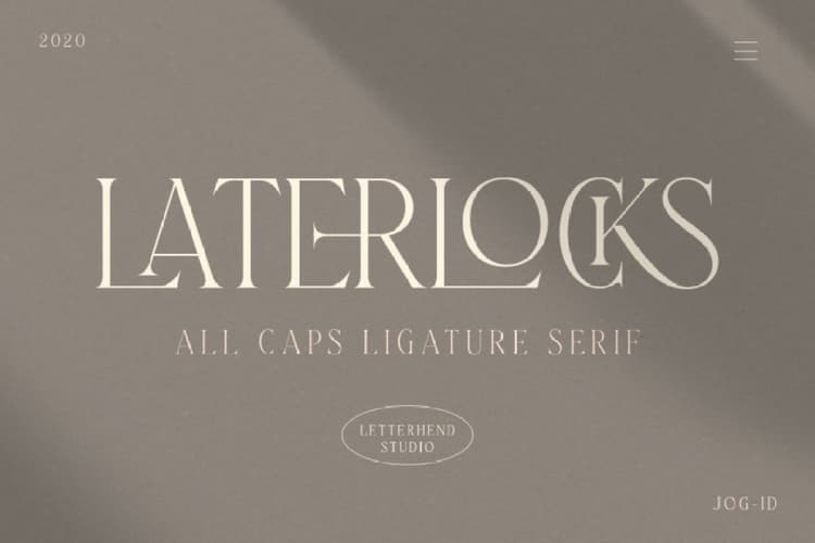 Laterlocks Typeface