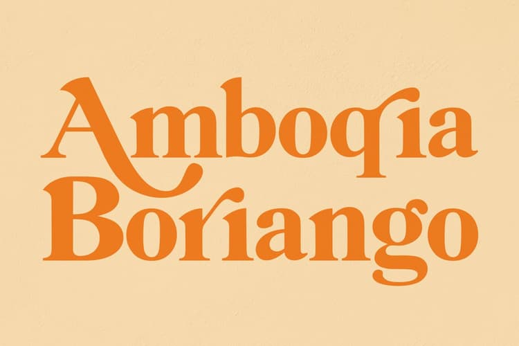 Amboqia Boriango Serif Display Font