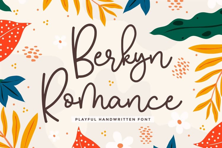 Berkyn Romance Playful Handwritten Font