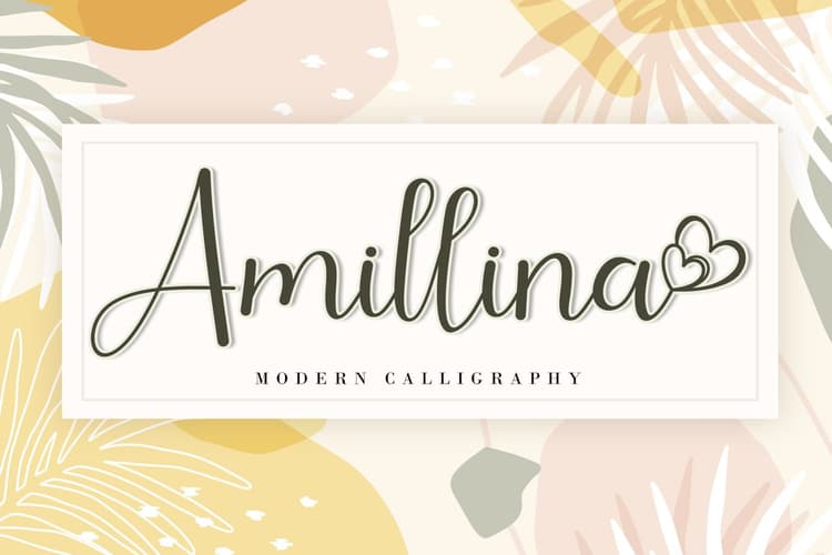 Amillina Calligraphy Script Font