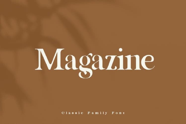 Magazine Classic Serif Font