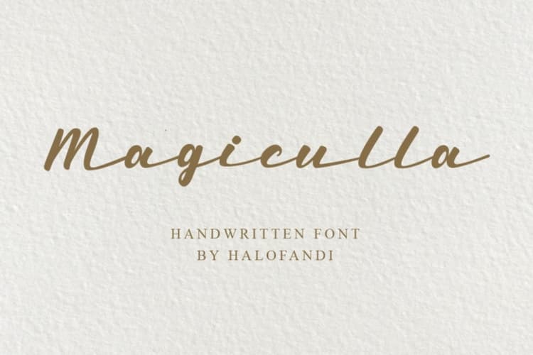 Magiculla Modern Handwritten Font