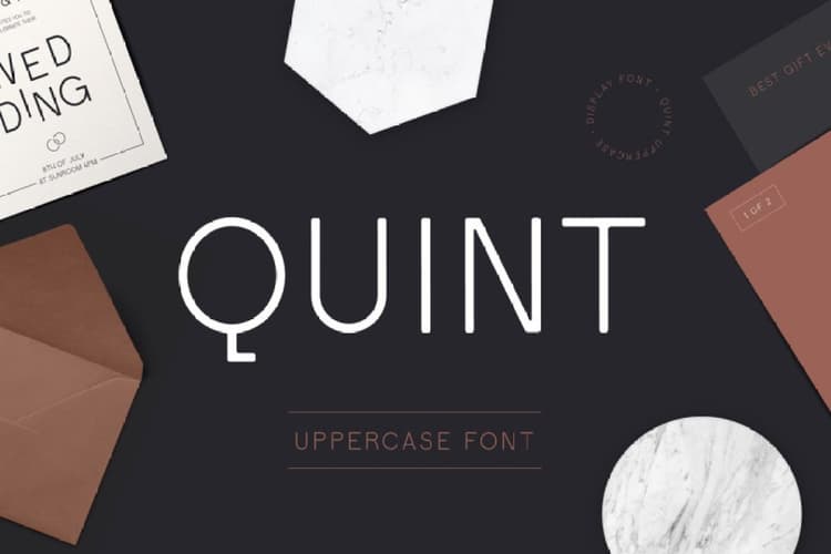 Quint Uppercase Sans Serif Font