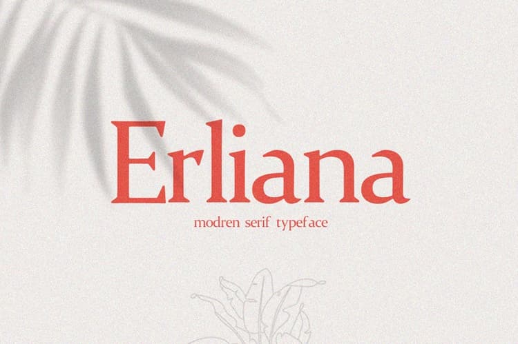 Erliana Modern Serif Typeface