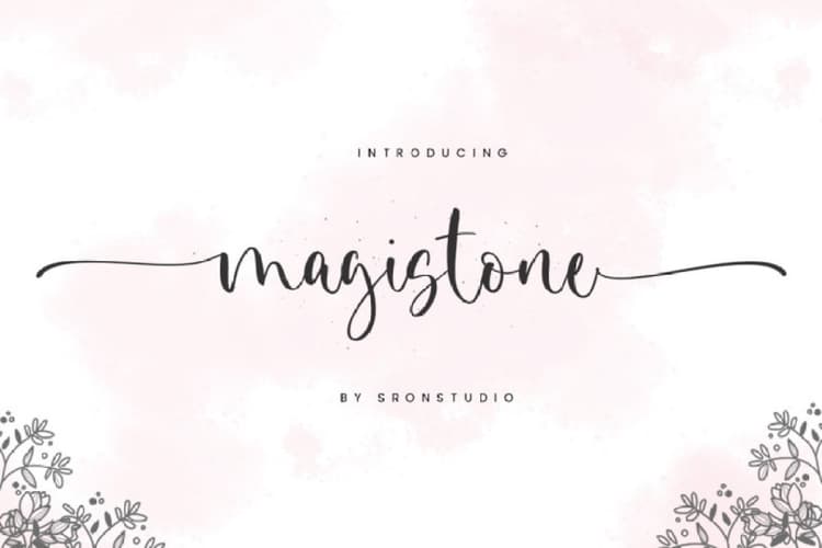 Magistone Lovely Calligraphy Script Font