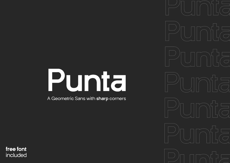 Punta Geometric Sans Serif Font