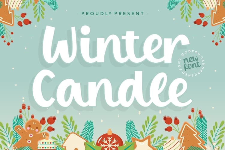 Winter Candle Bold Script Font