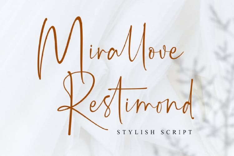 Mirallove Restimond Handwritten Script Font