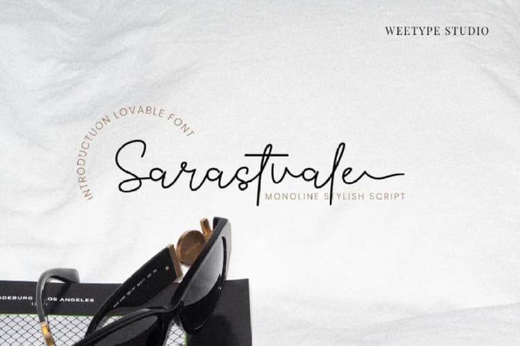 Sarastvale Monoline Signature Script Font